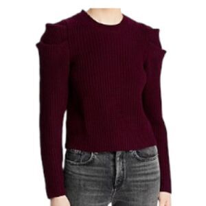 Elegant Maroon Crew Neck Sweater